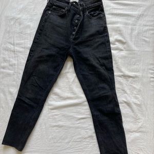 Agolde high rise skinny black jeans